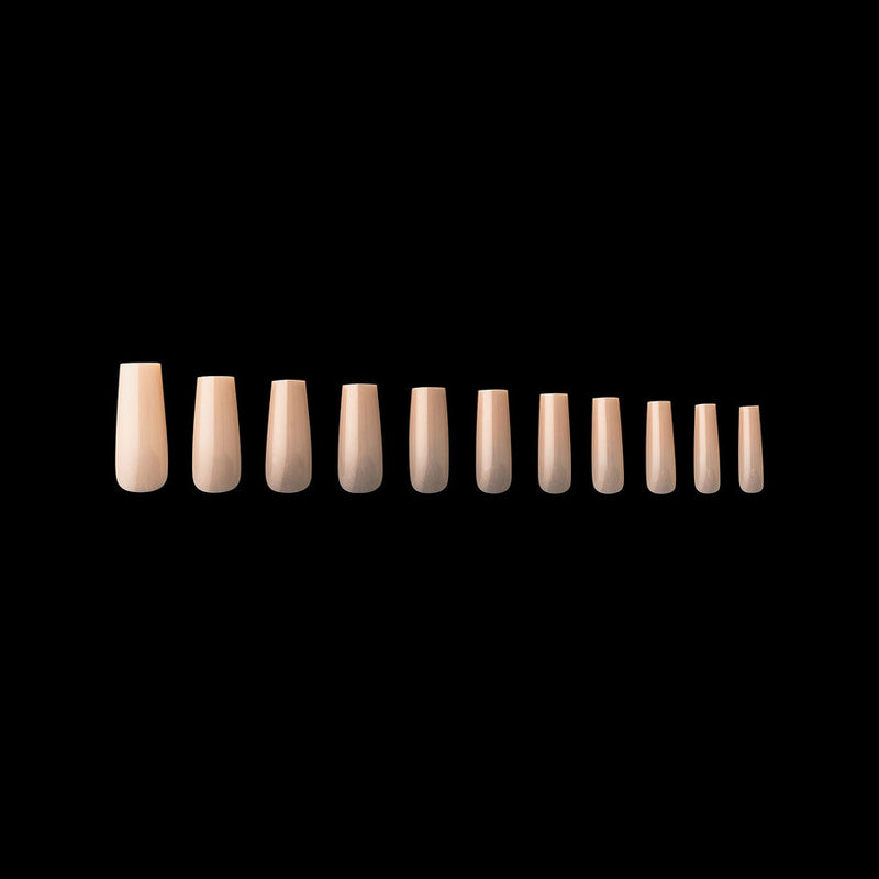 Apres - Neutrals Gel-X Tips - Alex Sculpted Square Long (150 pcs) - Nail Extensions - Nail Polish at Beyond Polish