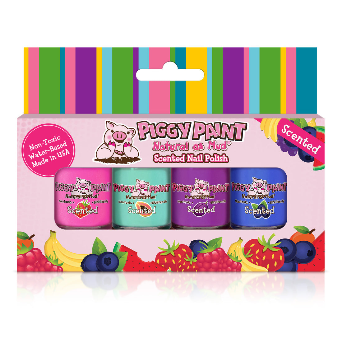 Piggy Paint Nail Polish Set - Scented Fruit Fairy 4 Polish GIft Set - Nail Lacquer - Nail Polish at Beyond Polish