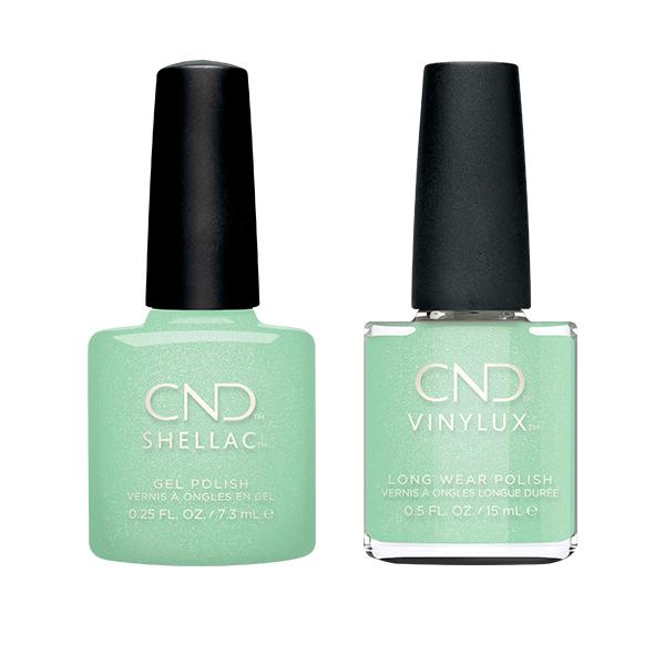 CND - Shellac & Vinylux Combo - Mint & Meditation - Gel & Lacquer Polish - Nail Polish at Beyond Polish