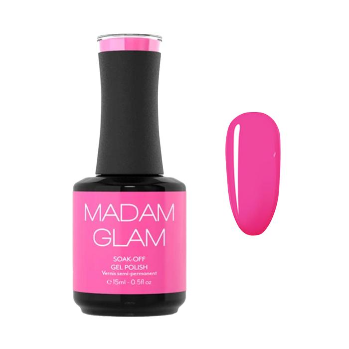 Madam Glam - Gel Polish - Bright Barbie Pink - Gel Polish - Nail Polish at Beyond Polish