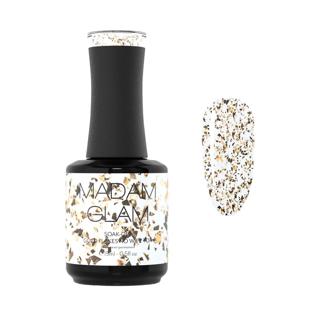 Madam Glam - Gel Polish - Touches Of Gold Top Coat - Gel Polish - Nail Polish at Beyond Polish