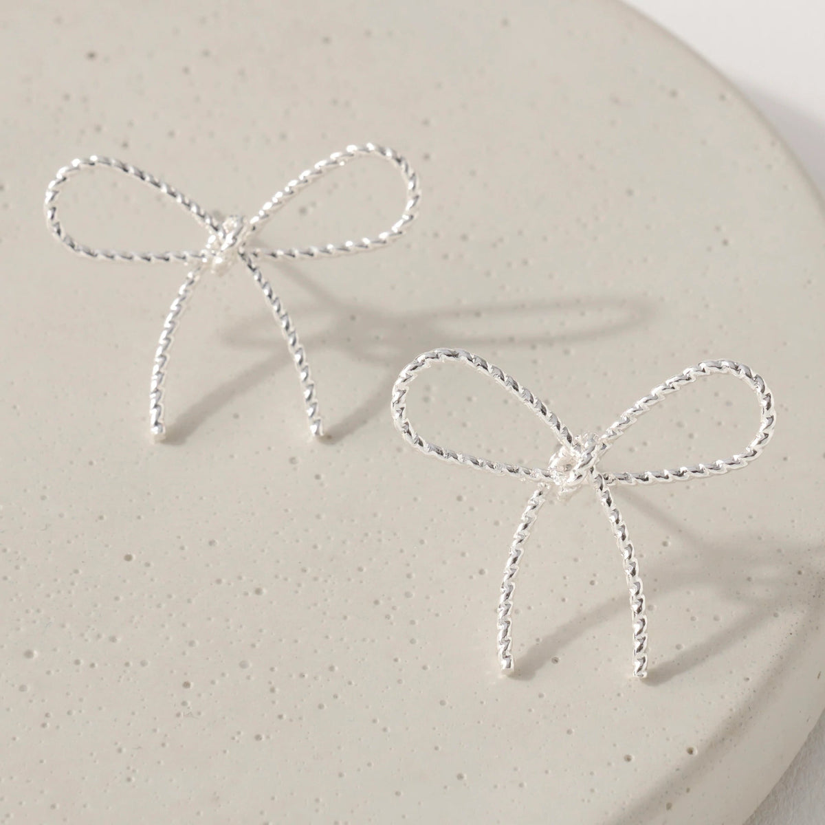 Ribbon Bow Stud Earrings - Earrings - Nail Polish at Beyond Polish