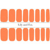 Lily and Fox - Nail Wrap - Orange Sherbet Neon - Nail Wrap - Nail Polish at Beyond Polish