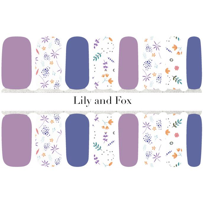 Lily And Fox - Nail Wrap - Periwinkle Playground - Nail Wrap - Nail Polish at Beyond Polish