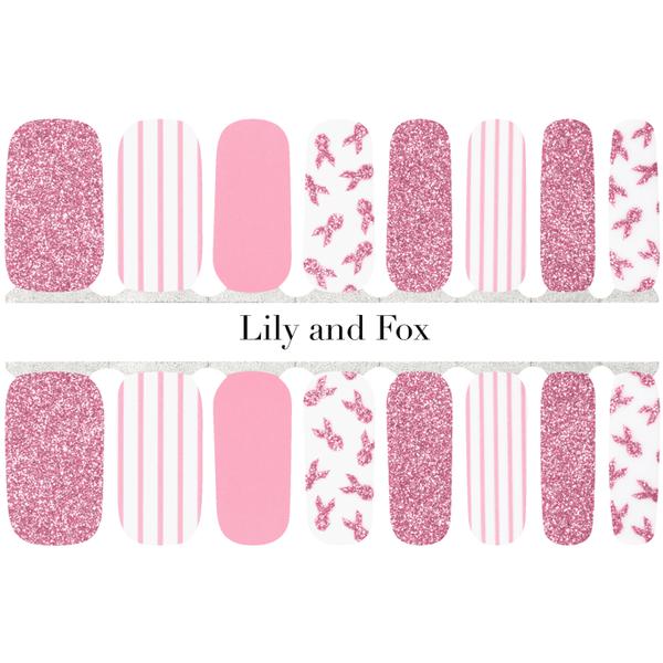 Lily And Fox - Nail Wrap - Pink Warrior - Nail Wrap - Nail Polish at Beyond Polish