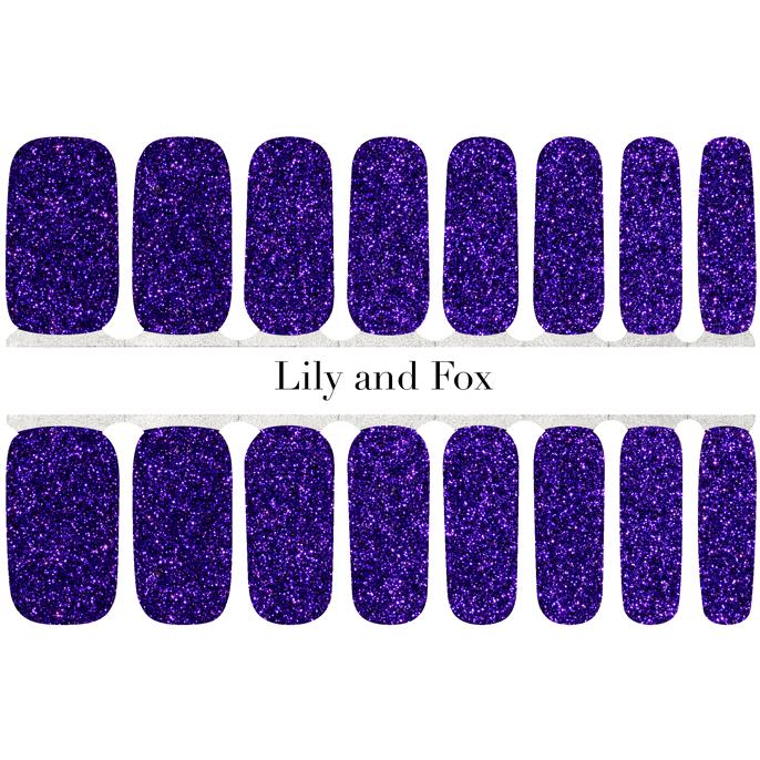 Lily And Fox - Nail Wrap - Purple Rain - Nail Wrap - Nail Polish at Beyond Polish