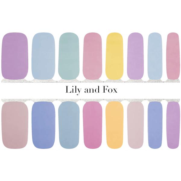 Lily And Fox - Nail Wrap - Pastel Rainbows - Nail Wrap - Nail Polish at Beyond Polish