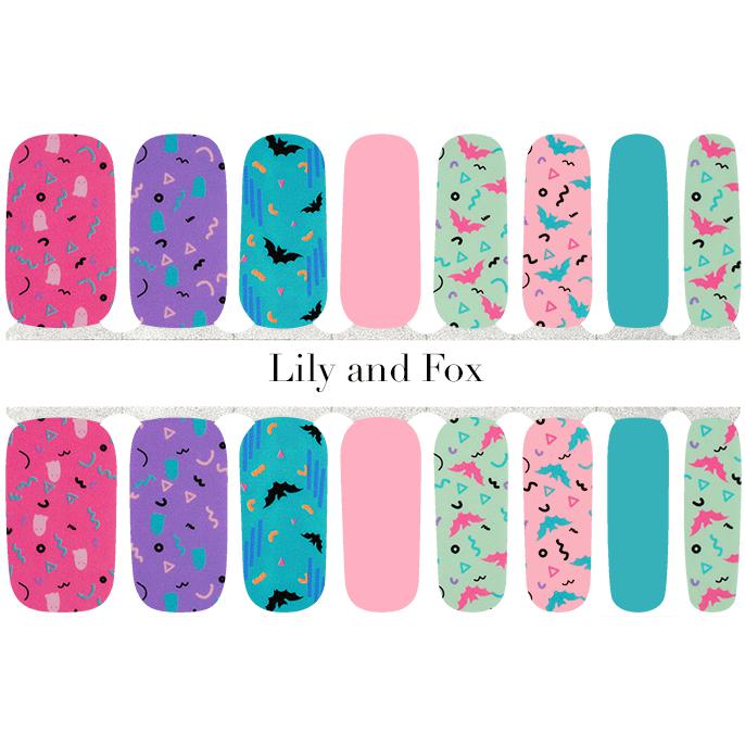 Lily And Fox - Nail Wrap - Totally Batty - Nail Wrap - Nail Polish at Beyond Polish
