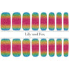 Lily And Fox - Nail Wrap - Rainbow Snow Cone - Nail Wrap - Nail Polish at Beyond Polish