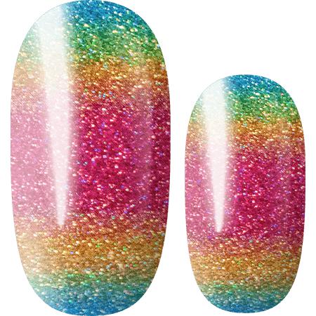 Lily And Fox - Nail Wrap - Rainbow Snow Cone - Nail Wrap - Nail Polish at Beyond Polish