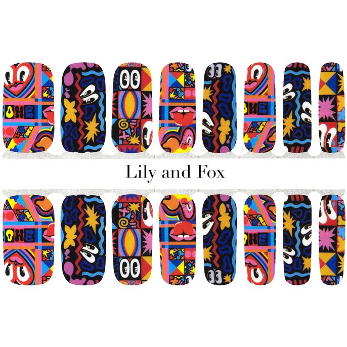 Lily And Fox - Nail Wrap - Pop Goes The Easel - Nail Wrap - Nail Polish at Beyond Polish
