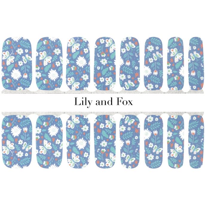 Lily And Fox - Nail Wrap - Butterfly Garden - Nail Wrap - Nail Polish at Beyond Polish