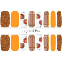 Lily And Fox - Nail Wrap - Let's Give Em Pumpkin To Talk About - Nail Wrap - Nail Polish at Beyond Polish