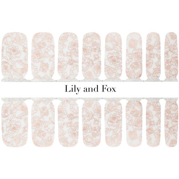 Lily and Fox - Nail Wrap - Champagne Roses (Transparent) - Nail Wrap - Nail Polish at Beyond Polish