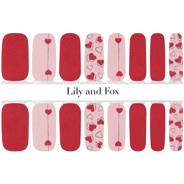 Lily And Fox - Nail Wrap - First Kiss - Nail Wrap - Nail Polish at Beyond Polish