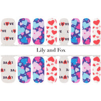Lily And Fox - Nail Wrap - I Heart You V2 - Nail Wrap - Nail Polish at Beyond Polish