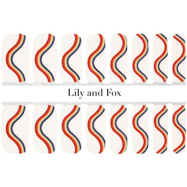 Lily and Fox - Nail Wrap - Ride The Wave - Nail Wrap - Nail Polish at Beyond Polish