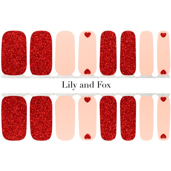 Lily And Fox - Nail Wrap - Will You Be My Valentine? - Nail Wrap - Nail Polish at Beyond Polish