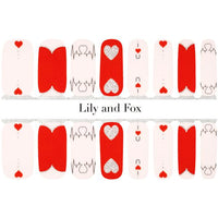 Lily and Fox - Nail Wrap - You Make My Heart Race - Nail Wrap - Nail Polish at Beyond Polish