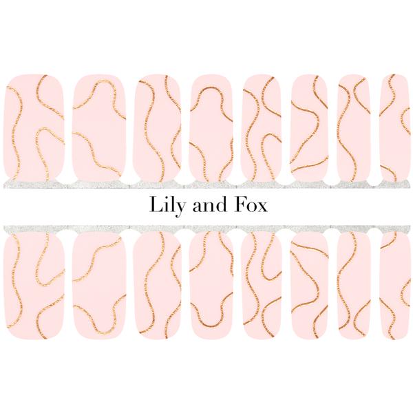 Lily and Fox - Nail Wrap - Golden Lines - Nail Wrap - Nail Polish at Beyond Polish