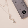 Layered Snake Pendant Chain Necklace - Necklaces - Nail Polish at Beyond Polish