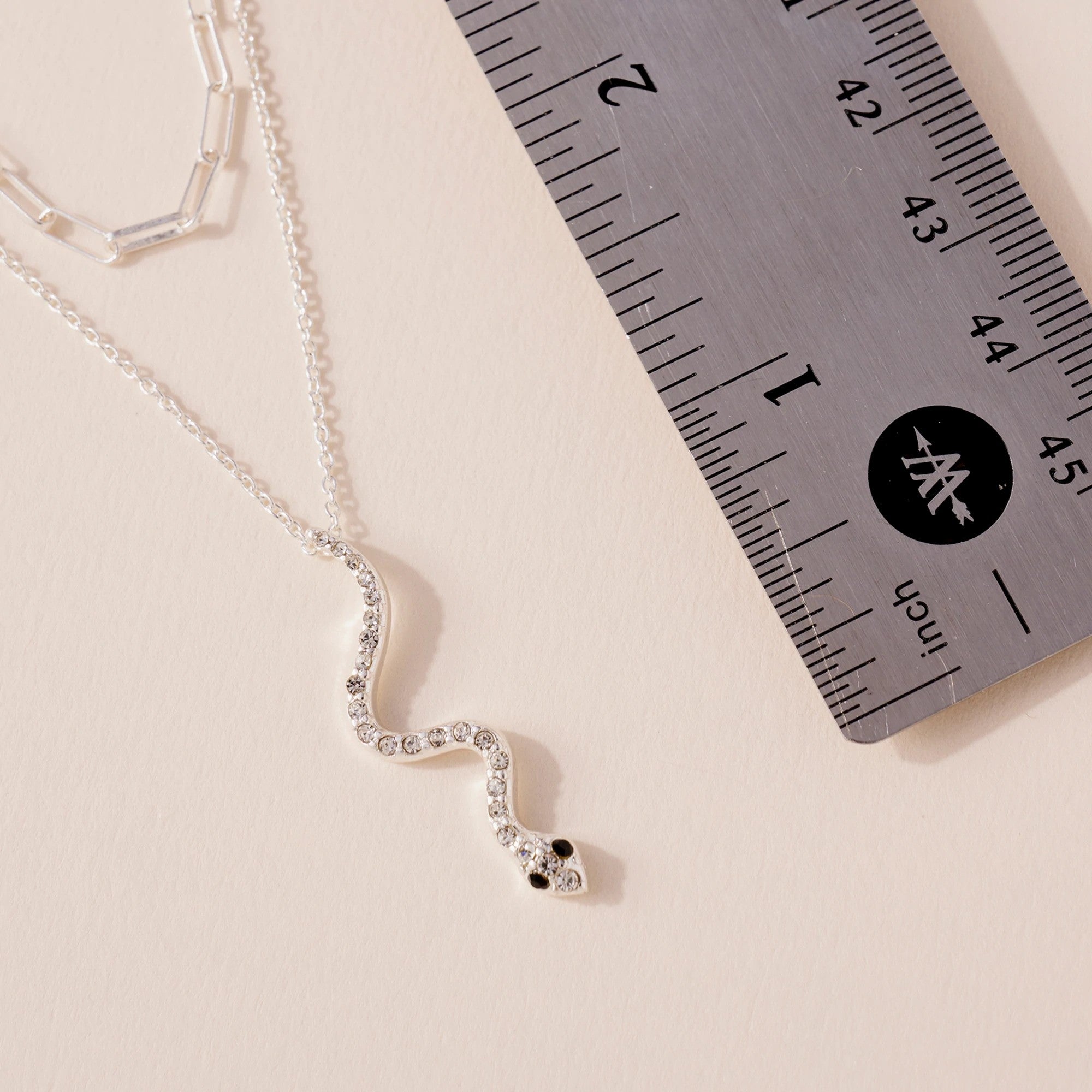 Layered Snake Pendant Chain Necklace - Necklaces - Nail Polish at Beyond Polish