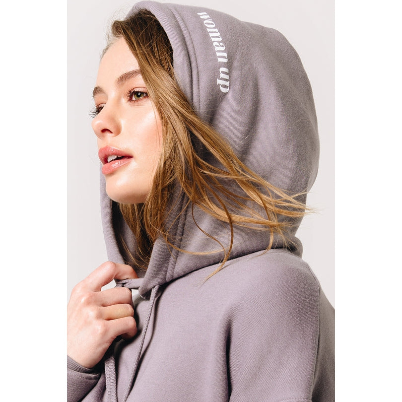 Woman Up Cropped Hoodie - Clothing - Nail Polish at Beyond Polish