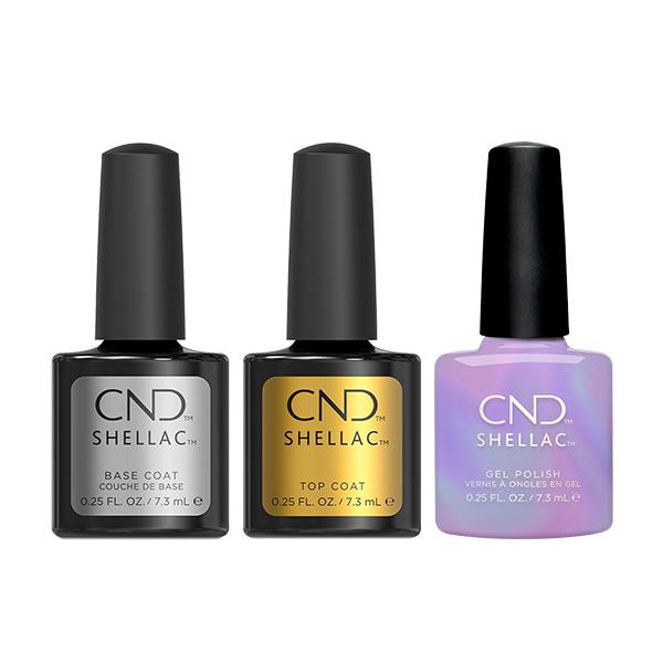 CND - Shellac Combo - Base, Top & Live Love Lavender - Gel Polish - Nail Polish at Beyond Polish