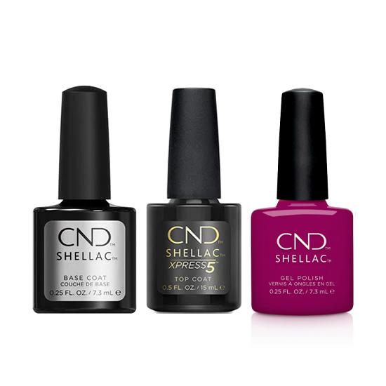 CND - Shellac Xpress5 Combo - Base, Top & Violet Rays - Gel Polish - Nail Polish at Beyond Polish
