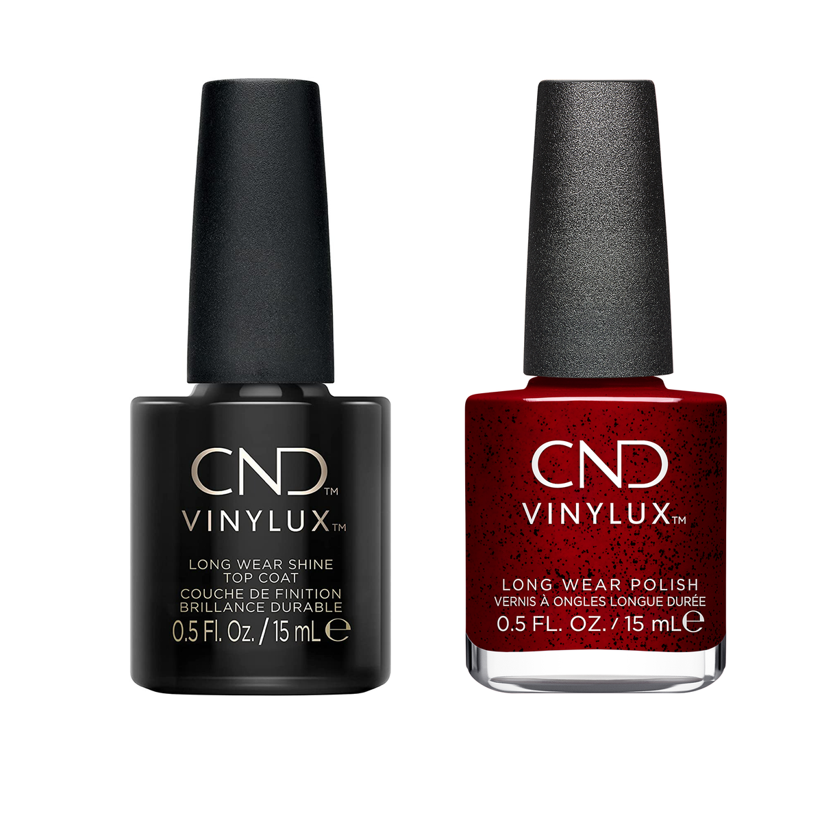 CND - Vinylux Topcoat & Needles & Red 0.5 oz - #453 - Nail Lacquer - Nail Polish at Beyond Polish