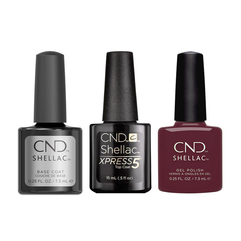 CND - Shellac Xpress5 Combo - Base, Top & Feel The Flutter (0.25 oz) - Gel Polish - Nail Polish at Beyond Polish