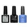CND - Shellac Xpress5 Combo - Base, Top & Motley Blue (0.25 oz) - Gel Polish - Nail Polish at Beyond Polish