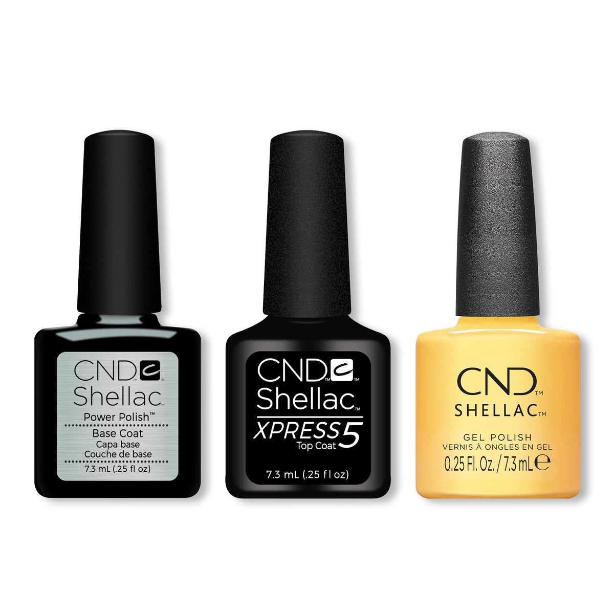 CND - Shellac Xpress5 Combo - Base, Top & Sundial It Up (0.25 oz) - Gel Polish - Nail Polish at Beyond Polish