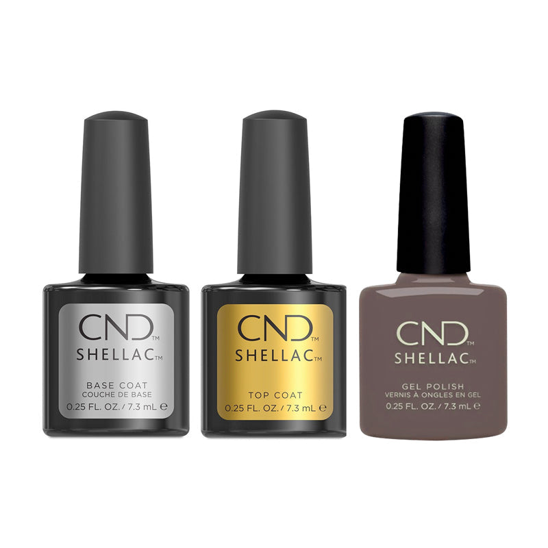 CND - Shellac Combo - Base, Top & Above My Pay Gray-ed - Gel Polish - Nail Polish at Beyond Polish
