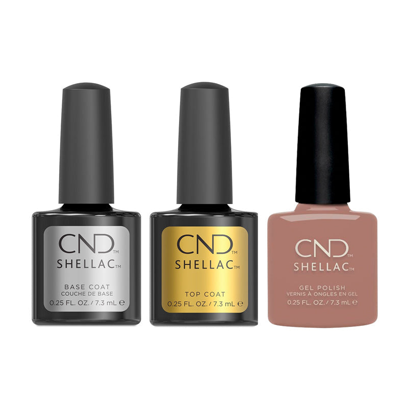 CND - Shellac Combo - Base, Top & We Want Mauve - Gel Polish - Nail Polish at Beyond Polish