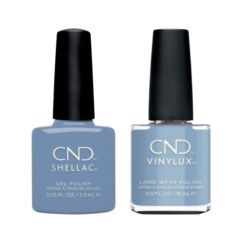 CND - Shellac & Vinylux Combo - Vintage Blue Jeans - Gel & Lacquer Polish - Nail Polish at Beyond Polish
