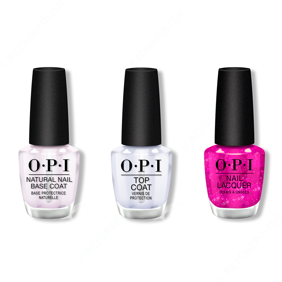 OPI - Nail Lacquer Combo - Base, Top & I Pink It's Snowing - Nail Lacquer - Nail Polish at Beyond Polish