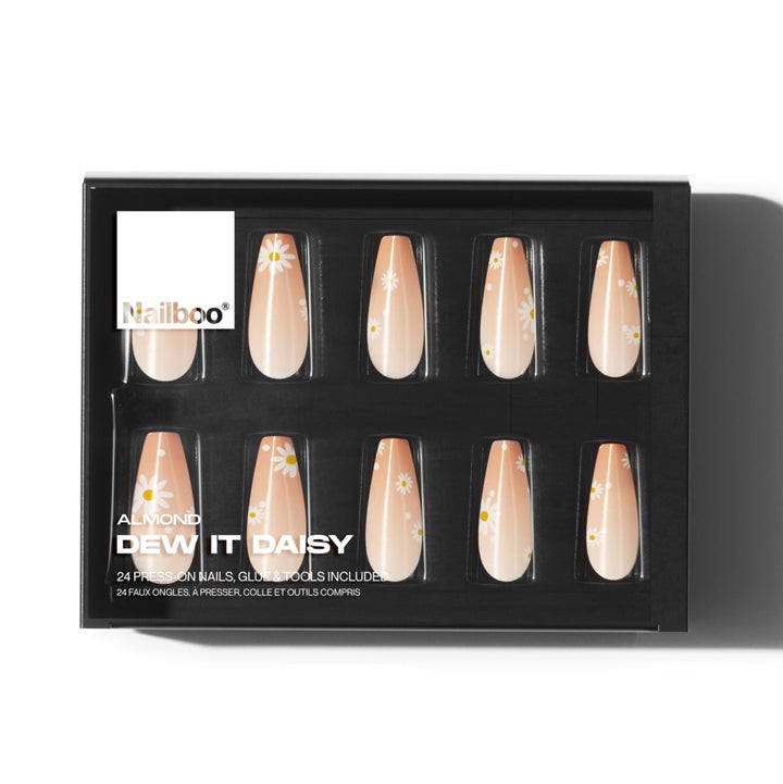 Nailboo - Press On Nails - Dew It Daisy - #0005 - Nail Extensions - Nail Polish at Beyond Polish