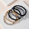Silicone Glass Beaded Bracelet Set - Bracelets - Nail Polish at Beyond Polish