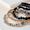 Silicone Glass Beaded Bracelet Set - Bracelets - Nail Polish at Beyond Polish