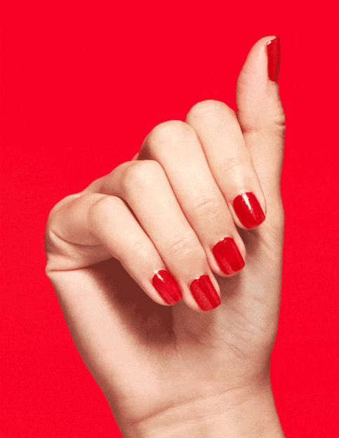 OPI - GelColor Combo - Stay Classic Base, Shiny Top & Left Your Texts On Red