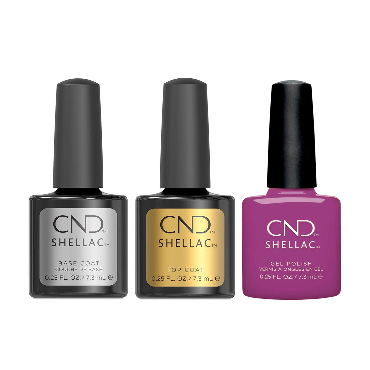 CND - Shellac Combo - Base, Top & Orchid Canopy - Gel Polish - Nail Polish at Beyond Polish