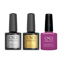 CND - Shellac Combo - Base, Top & Orchid Canopy - Gel Polish - Nail Polish at Beyond Polish