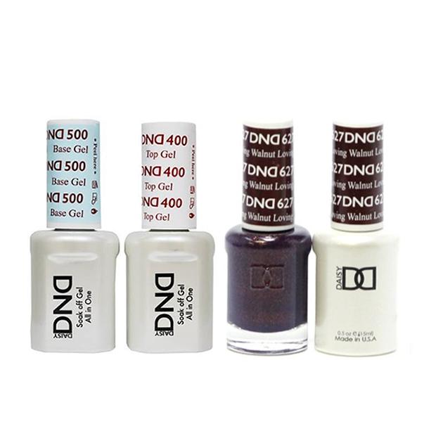 DND - Base, Top, Gel & Lacquer Combo - Dark Rosewood - #628 - Gel & Lacquer Polish - Nail Polish at Beyond Polish